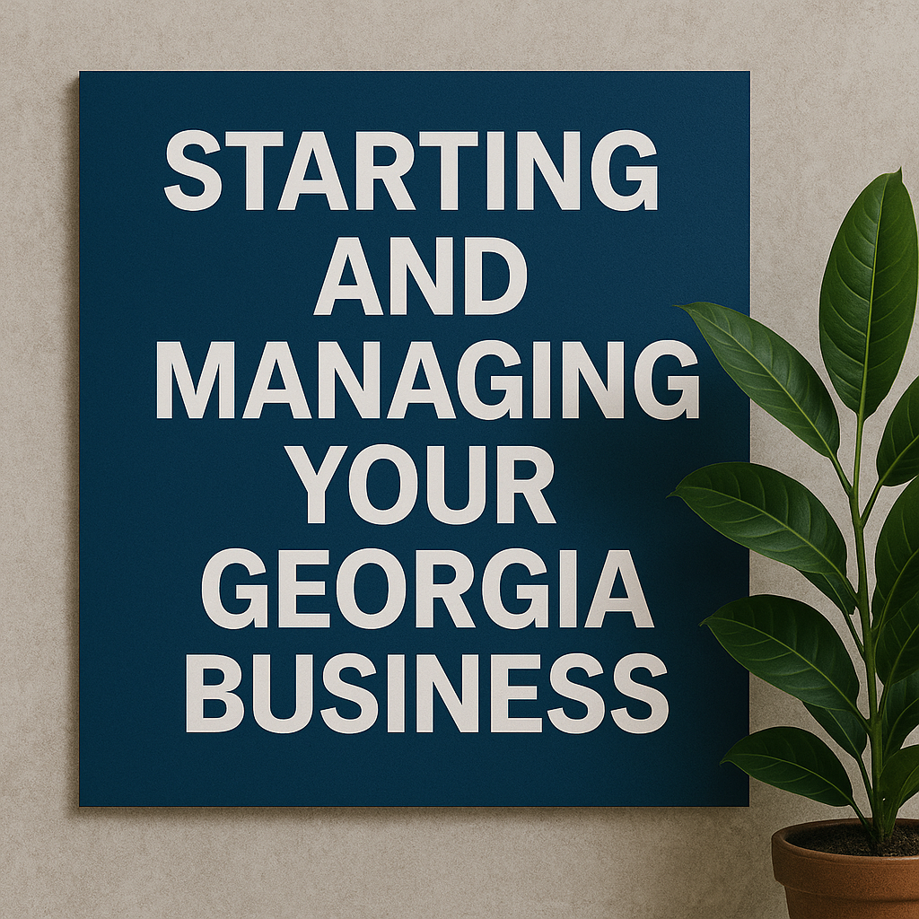 Starting and Managing Your Georgia Business