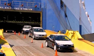Port of Brunswicks Automotive Boom