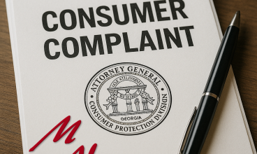 Top 5 Consumer Complaint Categories – GA (2020–2024)